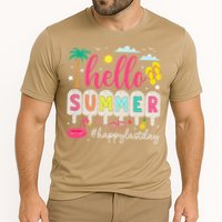 Retro Hello Summer Happy Last Day Of School Teacher Student Cooling Performance Crew T-Shirt