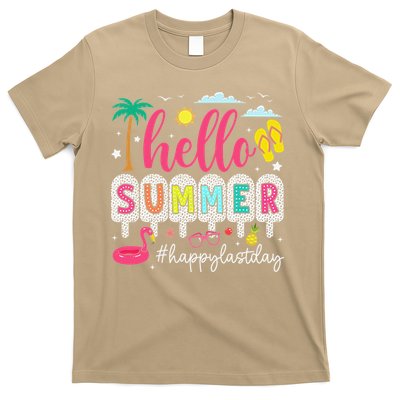 Retro Hello Summer Happy Last Day Of School Teacher Student T-Shirt