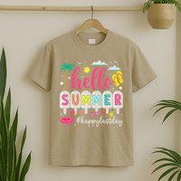 Retro Hello Summer Happy Last Day Of School Teacher Student T-Shirt
