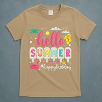 Retro Hello Summer Happy Last Day Of School Teacher Student T-Shirt