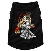 Retro Hadouken Shoryuken Brave Karate Fighter Typogram Doggie Tank