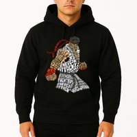 Retro Hadouken Shoryuken Brave Karate Fighter Typogram Hoodie