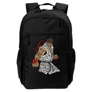 Retro Hadouken Shoryuken Brave Karate Fighter Typogram Daily Commute Backpack