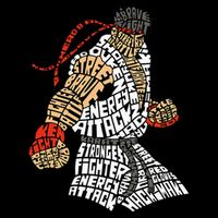 Retro Hadouken Shoryuken Brave Karate Fighter Typogram Sustainable Bucket Hat