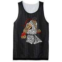 Retro Hadouken Shoryuken Brave Karate Fighter Typogram Mesh Reversible Basketball Jersey Tank