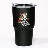 Retro Hadouken Shoryuken Brave Karate Fighter Typogram Tumbler