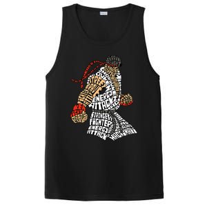 Retro Hadouken Shoryuken Brave Karate Fighter Typogram PosiCharge Competitor Tank