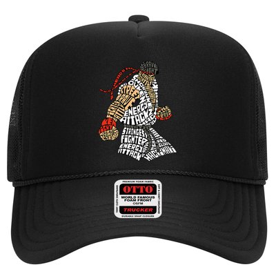 Retro Hadouken Shoryuken Brave Karate Fighter Typogram Trucker Hat