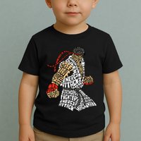 Retro Hadouken Shoryuken Brave Karate Fighter Typogram Toddler T-Shirt