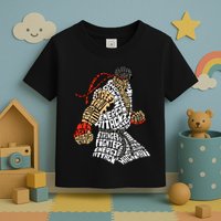 Retro Hadouken Shoryuken Brave Karate Fighter Typogram Toddler T-Shirt