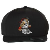 Retro Hadouken Shoryuken Brave Karate Fighter Typogram Wool Snapback Cap