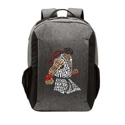 Retro Hadouken Shoryuken Brave Karate Fighter Typogram Vector Backpack