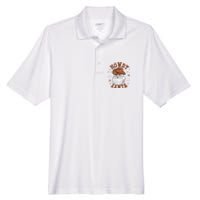 Retro Howdy Santa Cowboy Cowgirl Western Howdy Christmas Men's Origin Performance Pique Polo