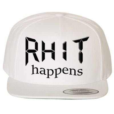 RHIT Happens Sleep Edition (Rose Hulman) Wool Snapback Cap