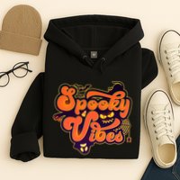 Retro Halloween Spooky Vibes Hoodie