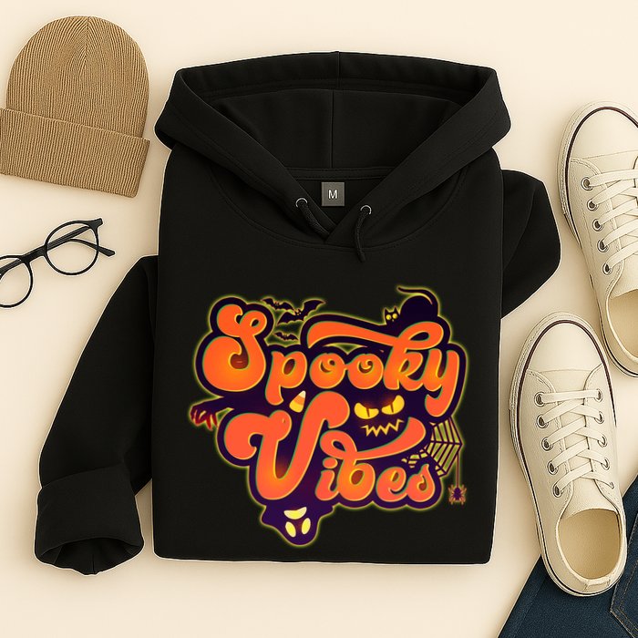 Retro Halloween Spooky Vibes Hoodie