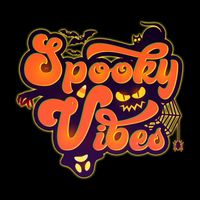 Retro Halloween Spooky Vibes 7-Panel Snapback Hat