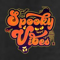 Retro Halloween Spooky Vibes Golf Towel
