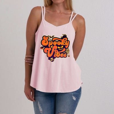 Retro Halloween Spooky Vibes Women's Strappy Tank