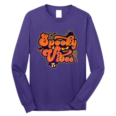 Retro Halloween Spooky Vibes Long Sleeve Shirt