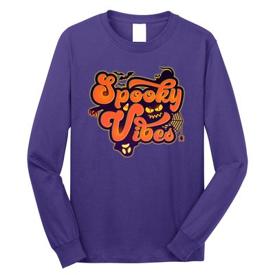 Retro Halloween Spooky Vibes Long Sleeve Shirt