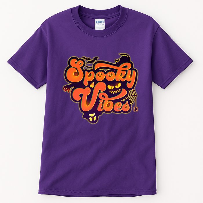 Retro Halloween Spooky Vibes Tall T-Shirt