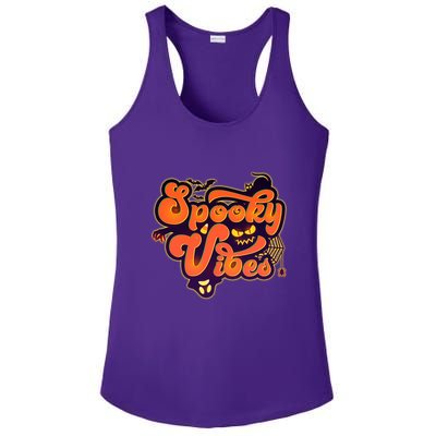 Retro Halloween Spooky Vibes Ladies PosiCharge Competitor Racerback Tank