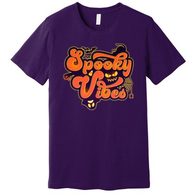 Retro Halloween Spooky Vibes Premium T-Shirt