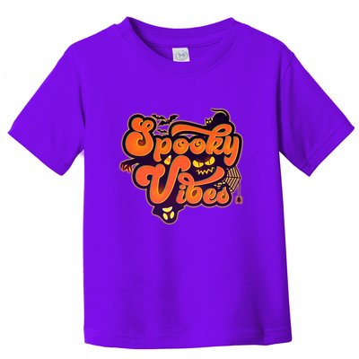 Retro Halloween Spooky Vibes Toddler T-Shirt