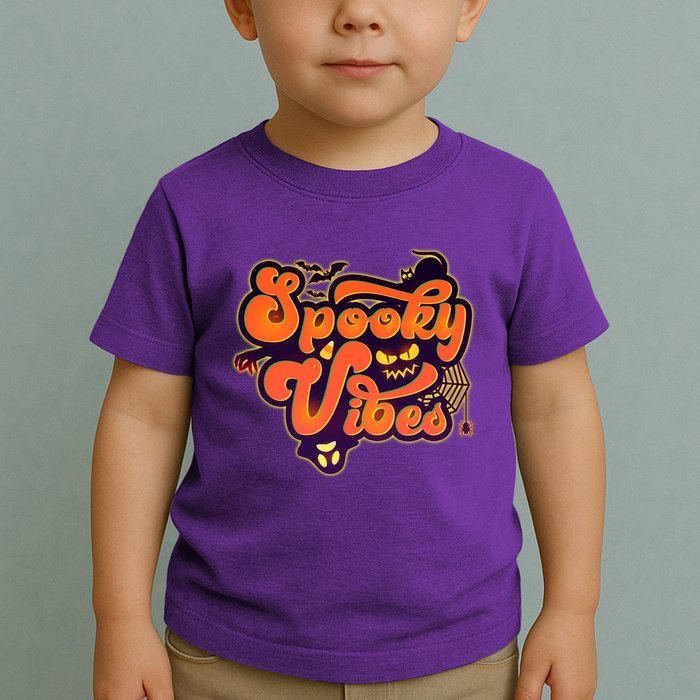 Retro Halloween Spooky Vibes Toddler T-Shirt