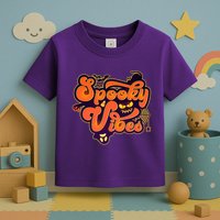 Retro Halloween Spooky Vibes Toddler T-Shirt