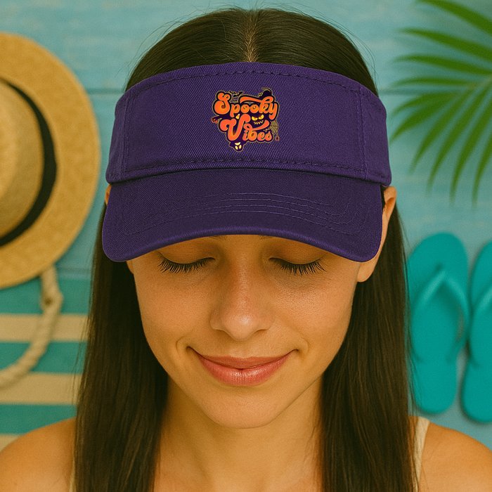 Retro Halloween Spooky Vibes Visor