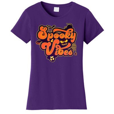 Retro Halloween Spooky Vibes Women's T-Shirt