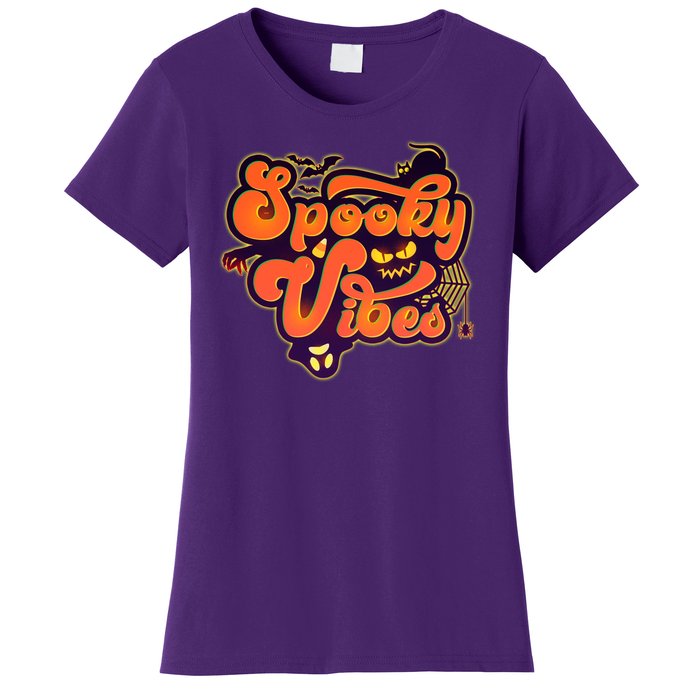 Retro Halloween Spooky Vibes Women's T-Shirt