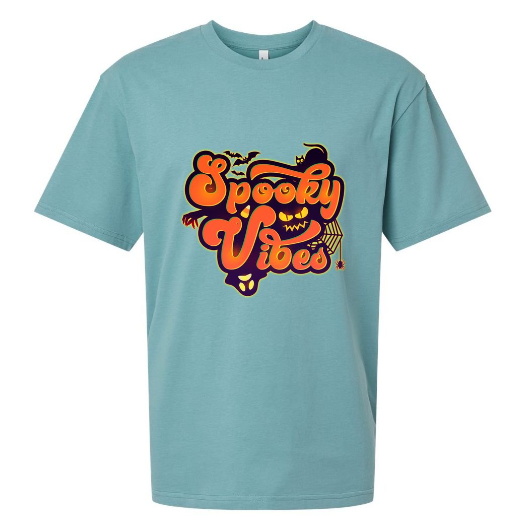 Retro Halloween Spooky Vibes Sueded Cloud Jersey T-Shirt