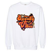 Retro Halloween Spooky Vibes Garment-Dyed Sweatshirt