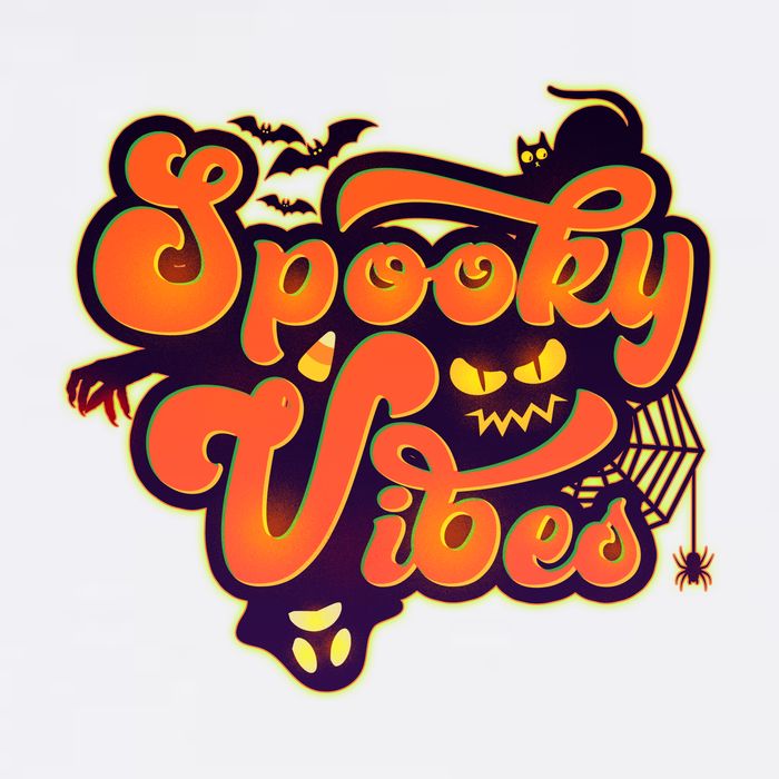 Retro Halloween Spooky Vibes Garment-Dyed Sweatshirt