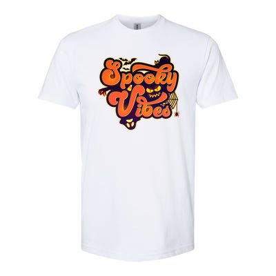 Retro Halloween Spooky Vibes Softstyle CVC T-Shirt