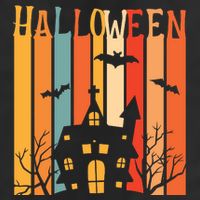 Retro Halloween Scary House Cool Comfort Performance Bucket Hat