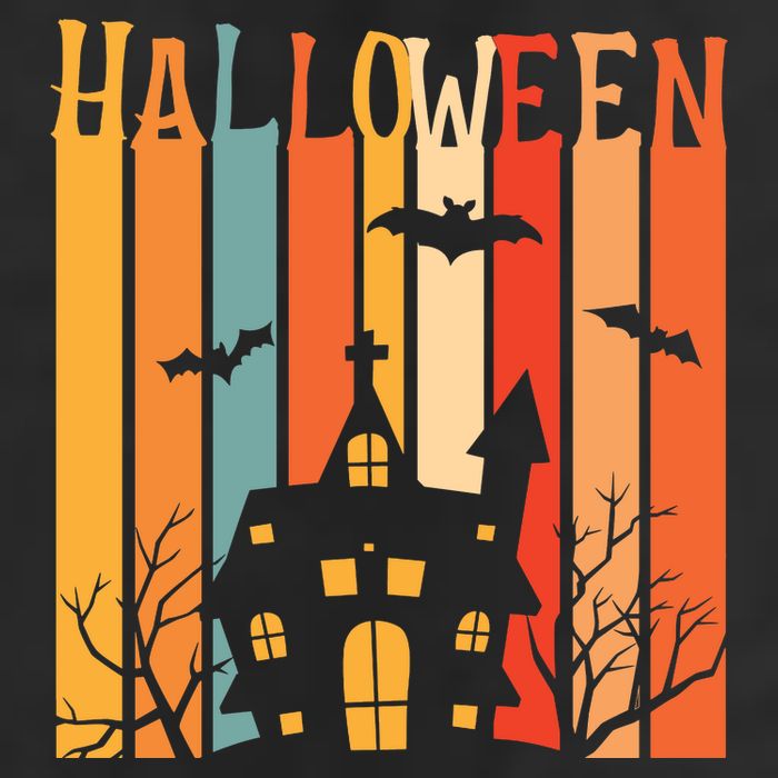 Retro Halloween Scary House Cool Comfort Performance Bucket Hat