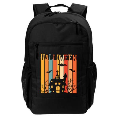 Retro Halloween Scary House Backpack