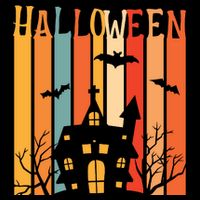 Retro Halloween Scary House Bucket Hat