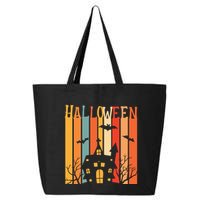 Retro Halloween Scary House 25L Jumbo Tote