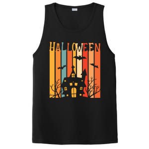 Retro Halloween Scary House PosiCharge Competitor Tank