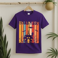 Retro Halloween Scary House T-Shirt