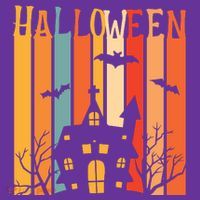 Retro Halloween Scary House Mesh Reversible Basketball Jersey Tank