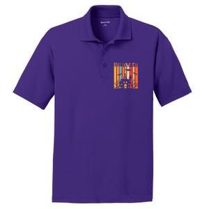 Retro Halloween Scary House PosiCharge RacerMesh Polo