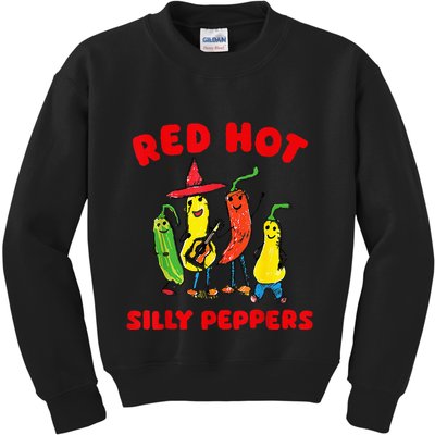 Red Hot Silly Peppers Kids Sweatshirt
