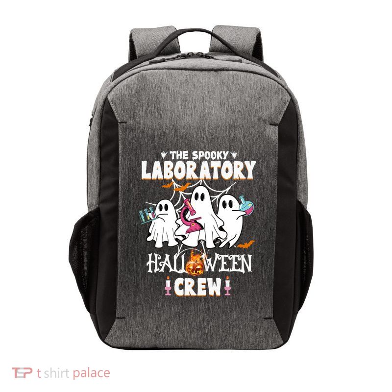 Retro Halloween Science Teacher The Spooky Laboratory Crew Gift Vector Backpack