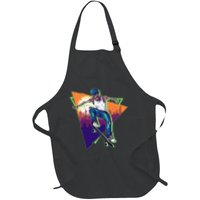 Retro Halloween Skateboarding Skater Skeleton Apron